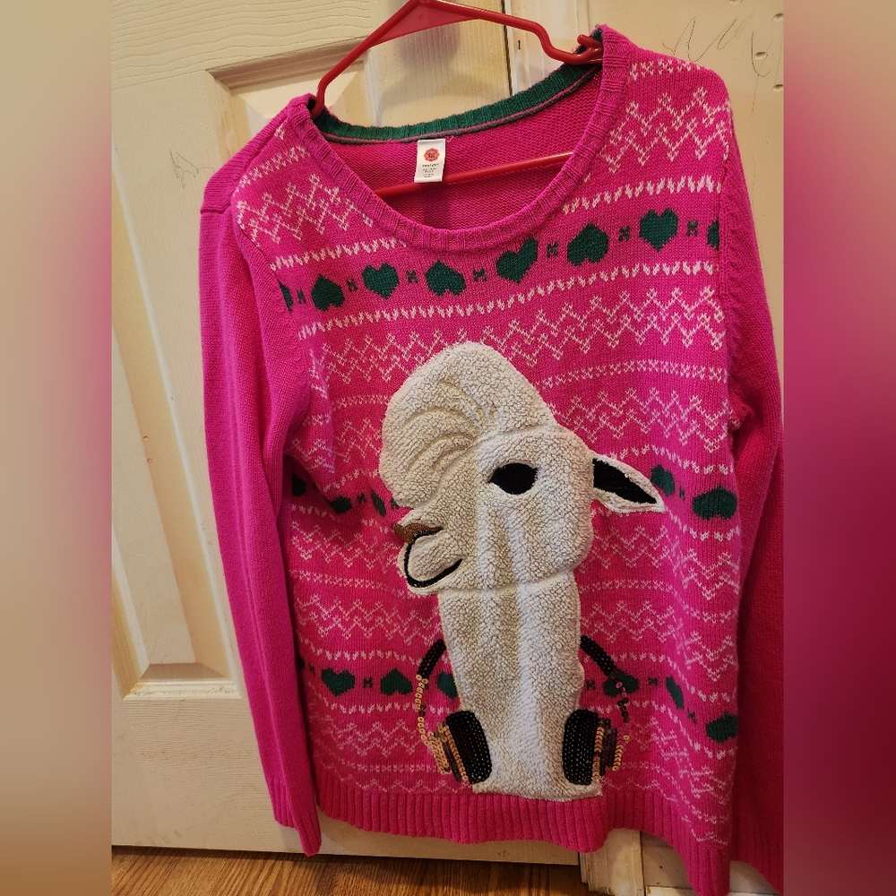 Llama holiday sweater